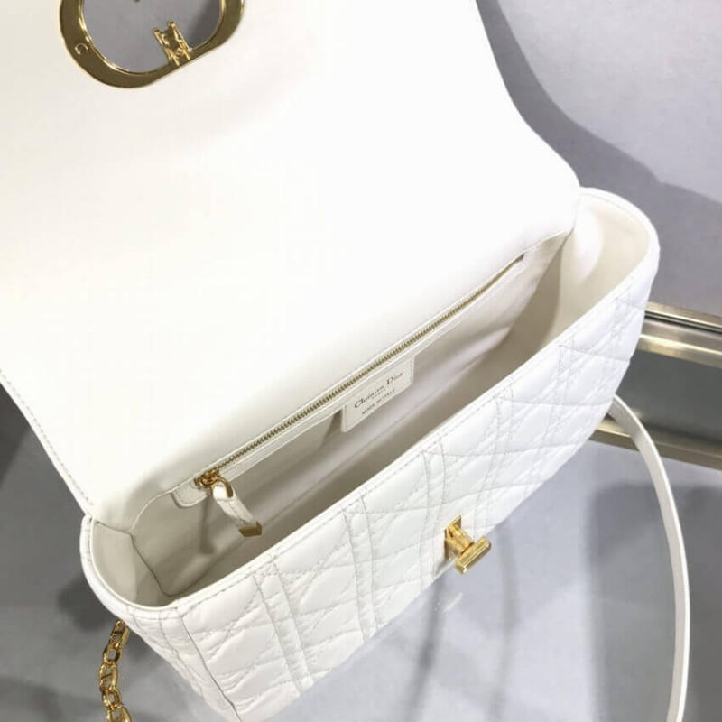 Wholesale Luxury Dior Large Caro Bag Black Supple Cannage Calfskin M9243 - Image 9