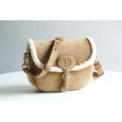 Alternative view of Wholesale Luxury Dior Medium Bobby Bag In Camel-Colored Shearling M9319