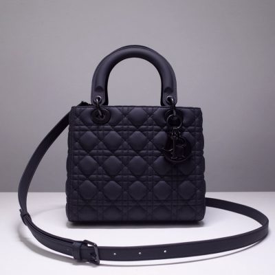 Wholesale Luxury Dior Medium Lady Dior Bag In Ultramatte Cannage Calfskin M0565