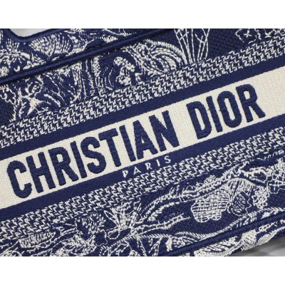 Alternative view of Wholesale Luxury Dior Mini Book Tote Blue Toile De Jouy Reverse Embroidery M1271