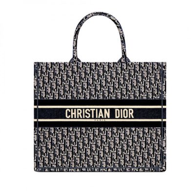 Wholesale Luxury Dior Oblique Embroidered Velvet Book Tote M1286Z