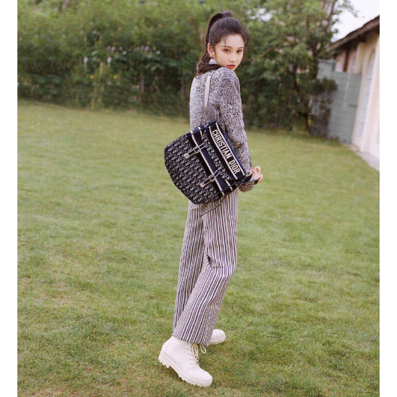 Wholesale Luxury Dior Oblique Embroidered Velvet Diorcamp Messenger Bag M1291V - Image 2