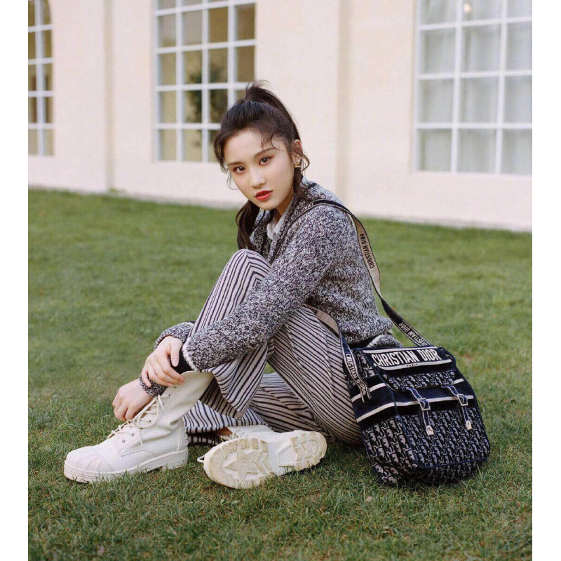 Wholesale Luxury Dior Oblique Embroidered Velvet Diorcamp Messenger Bag M1291V - Image 3