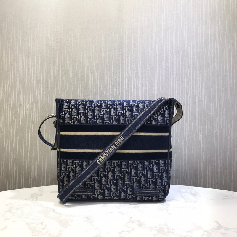 Wholesale Luxury Dior Oblique Embroidered Velvet Diorcamp Messenger Bag M1291V - Image 5