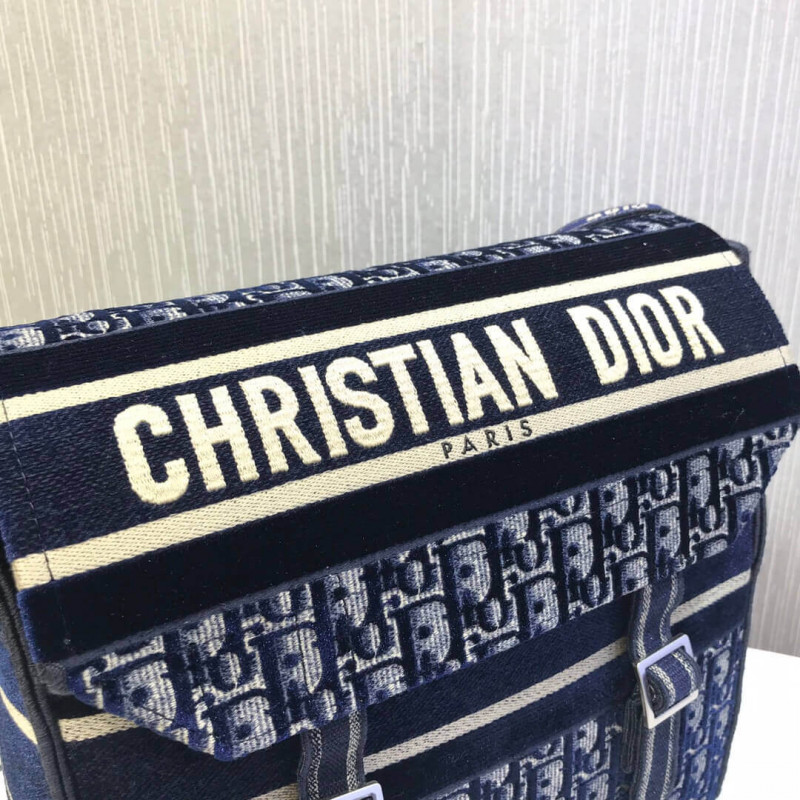 Wholesale Luxury Dior Oblique Embroidered Velvet Diorcamp Messenger Bag M1291V - Image 8