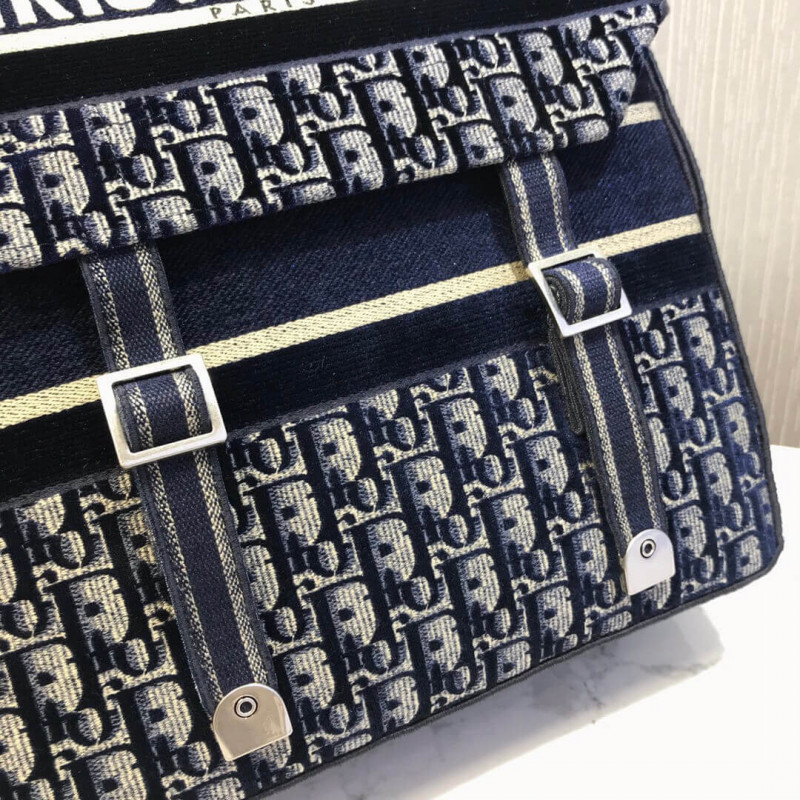 Wholesale Luxury Dior Oblique Embroidered Velvet Diorcamp Messenger Bag M1291V - Image 9