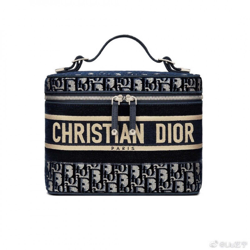 Wholesale Luxury Dior Oblique Embroidered Velvet Diortravel Vanity Case S5480V