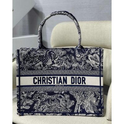 Alternative view of Wholesale Luxury Dior Small Book Tote Blue Toile De Jouy Reverse Embroidery M1296