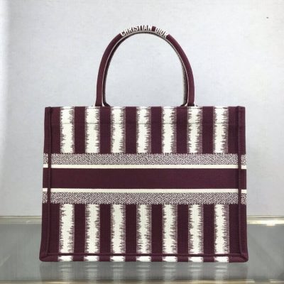 Alternative view of Wholesale Luxury Dior Small Book Tote D-Stripes Embroidery M1296