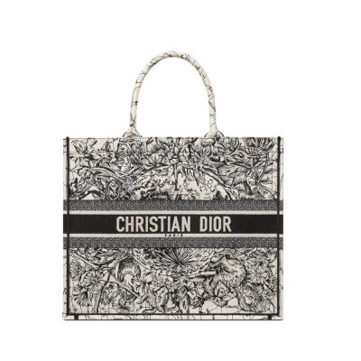 Wholesale Luxury Dior Small Book Tote In Latte Multicolor Zodiac Embroidery M1296