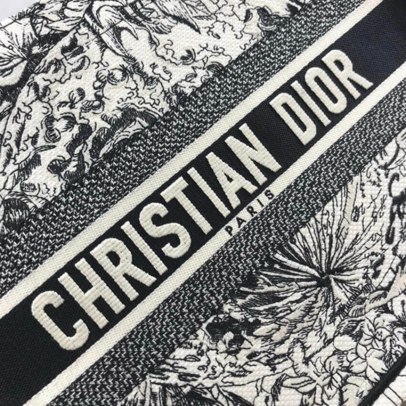 Wholesale Luxury Dior Small Book Tote In Latte Multicolor Zodiac Embroidery M1296 - Image 7