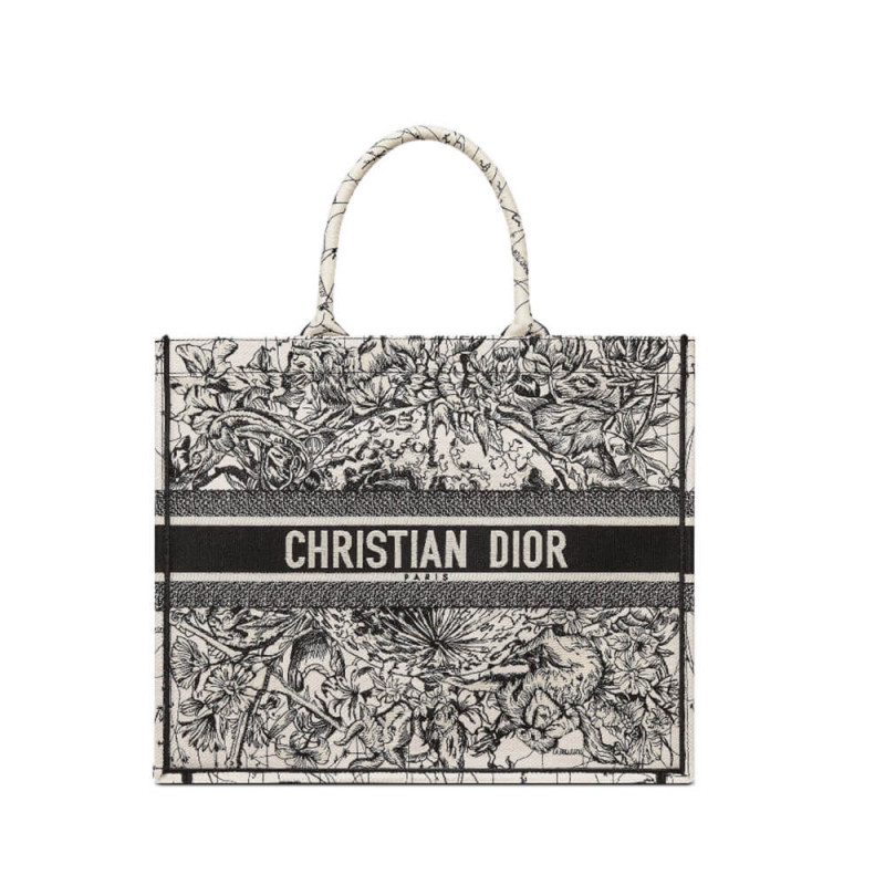 Wholesale Luxury Dior Small Book Tote In Latte Multicolor Zodiac Embroidery M1296
