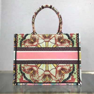Alternative view of Wholesale Luxury Dior Small Book Tote Multicolor In Lights Embroidery M1296