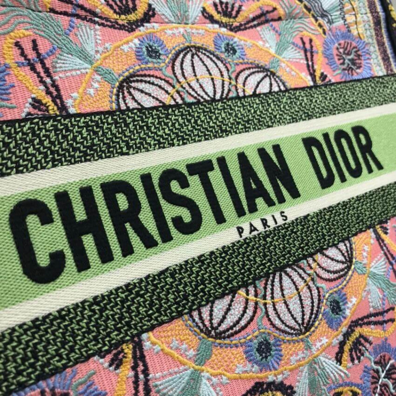 Wholesale Luxury Dior Small Book Tote Multicolor In Lights Embroidery M1296 - Image 4