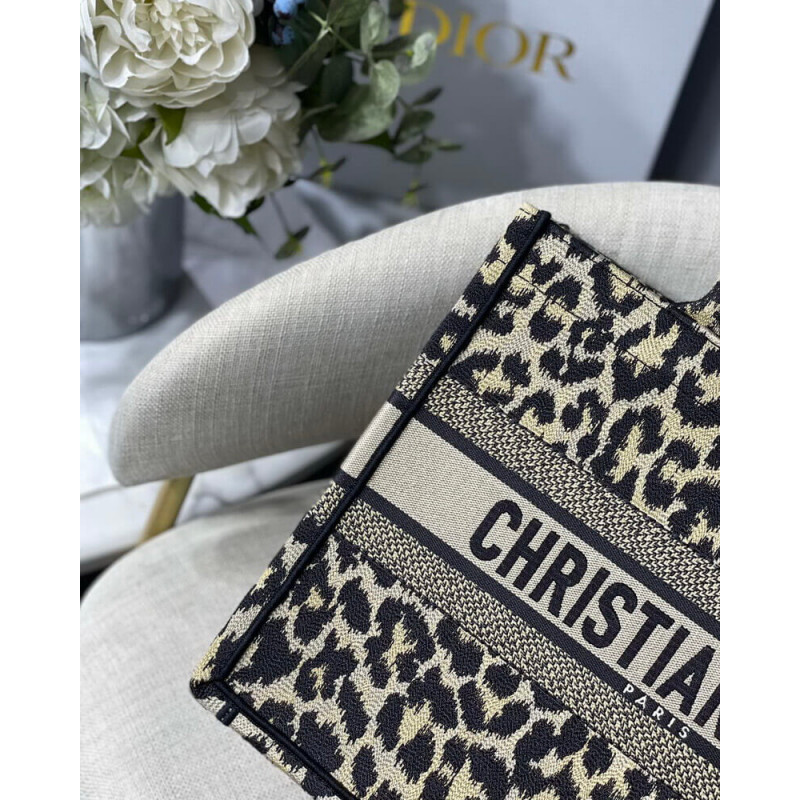 Wholesale Luxury Dior Small Book Tote Ricamo Mizza Beige Multicolore M1296 - Image 5