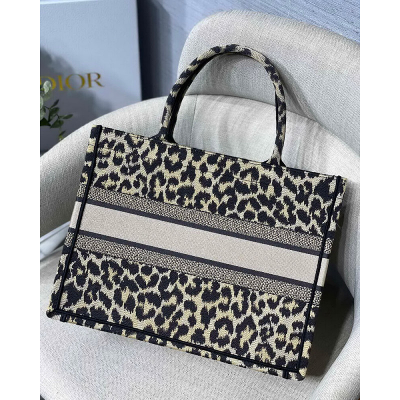 Wholesale Luxury Dior Small Book Tote Ricamo Mizza Beige Multicolore M1296 - Image 6