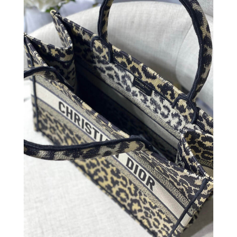 Wholesale Luxury Dior Small Book Tote Ricamo Mizza Beige Multicolore M1296 - Image 9