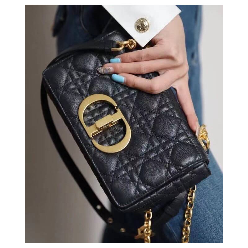 Wholesale Luxury Dior Small Caro Bag Supple Cannage Calfskin M9241 - Image 8