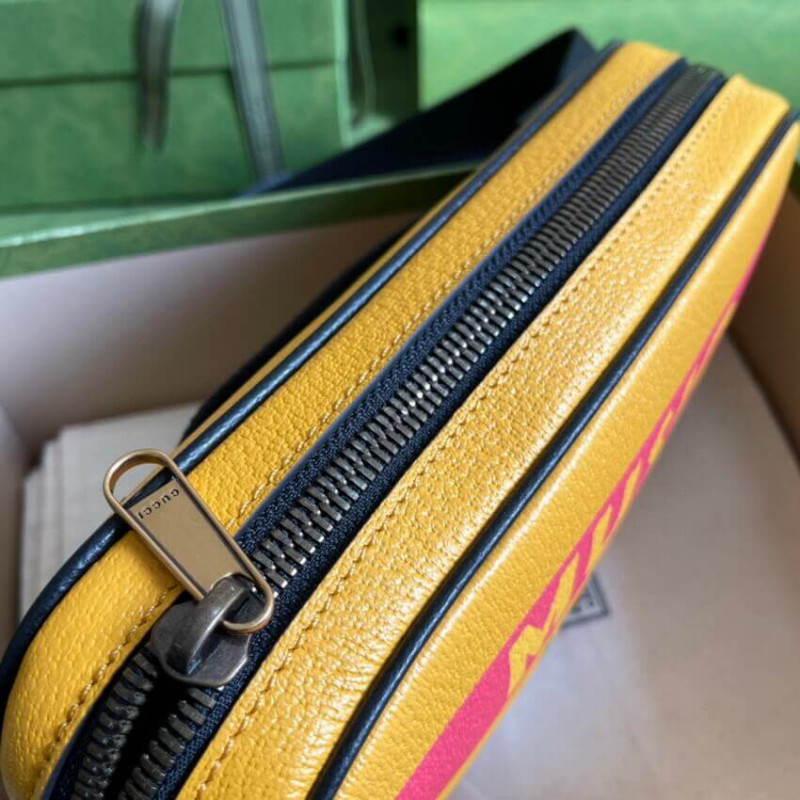 Wholesale Luxury Gucci 100 Belt Bag In Yellow Leather 602695 - Image 8