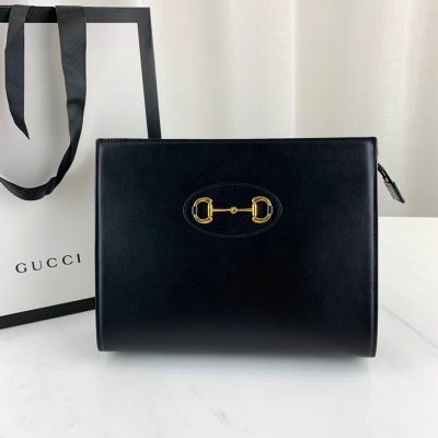 Alternative view of Wholesale Luxury Gucci 1955 Horsebit-Embellished Leather Pouch 621890