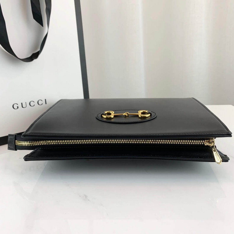 Wholesale Luxury Gucci 1955 Horsebit-Embellished Leather Pouch 621890 - Image 5