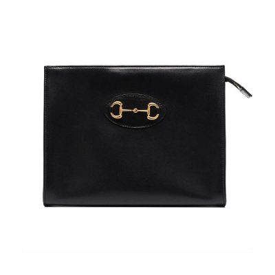 Wholesale Luxury Gucci 1955 Horsebit-Embellished Leather Pouch 621890