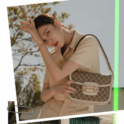 Alternative view of Wholesale Luxury Gucci 1955 Horsebit Gg Supreme Shoulder Bag 602204