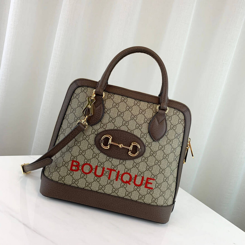 Wholesale Luxury Gucci 1955 Horsebit Medium Top Handle Bag 602206 - Image 2