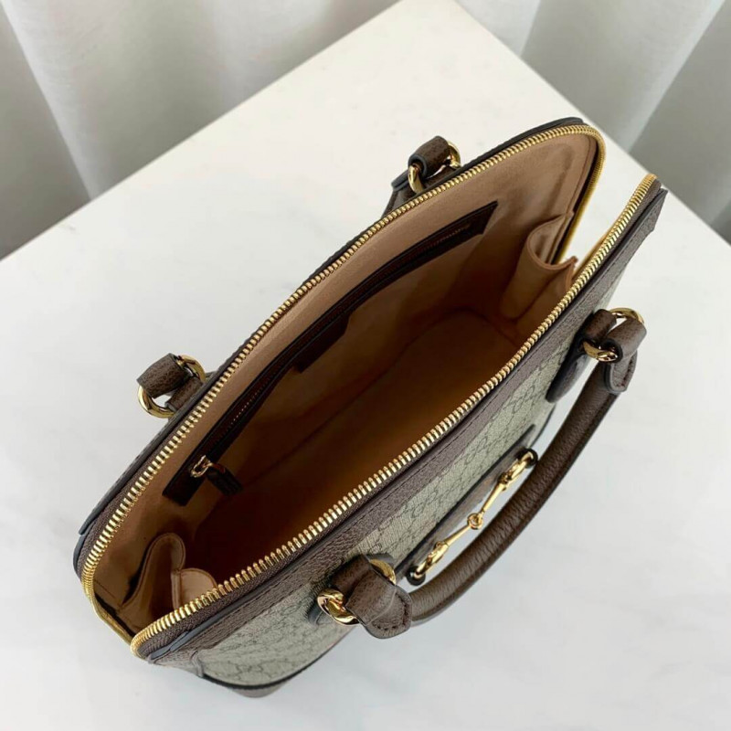 Wholesale Luxury Gucci 1955 Horsebit Medium Top Handle Bag 602206 - Image 9