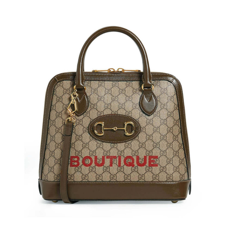 Wholesale Luxury Gucci 1955 Horsebit Medium Top Handle Bag 602206