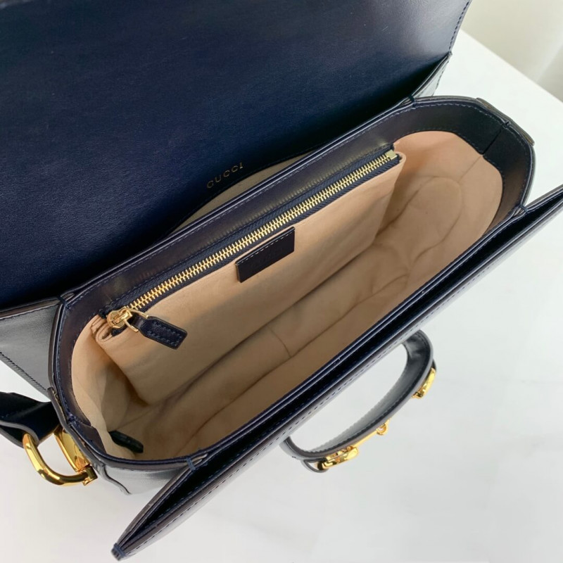 Wholesale Luxury Gucci 1955 Horsebit Shoulder Bag 602204 Blue - Image 11