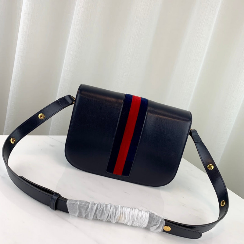 Wholesale Luxury Gucci 1955 Horsebit Shoulder Bag 602204 Blue - Image 4
