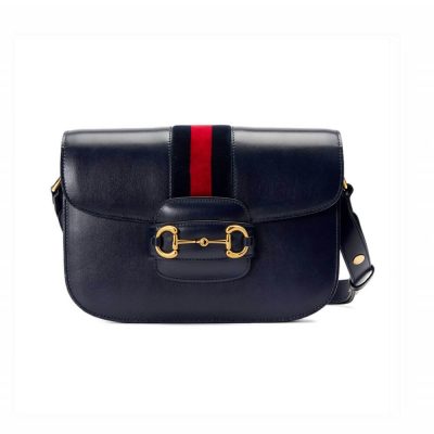 Wholesale Luxury Gucci 1955 Horsebit Shoulder Bag 602204 Blue