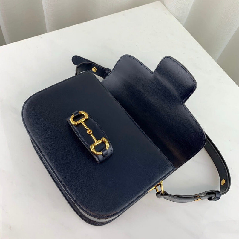 Wholesale Luxury Gucci 1955 Horsebit Shoulder Bag 602204 Blue - Image 10