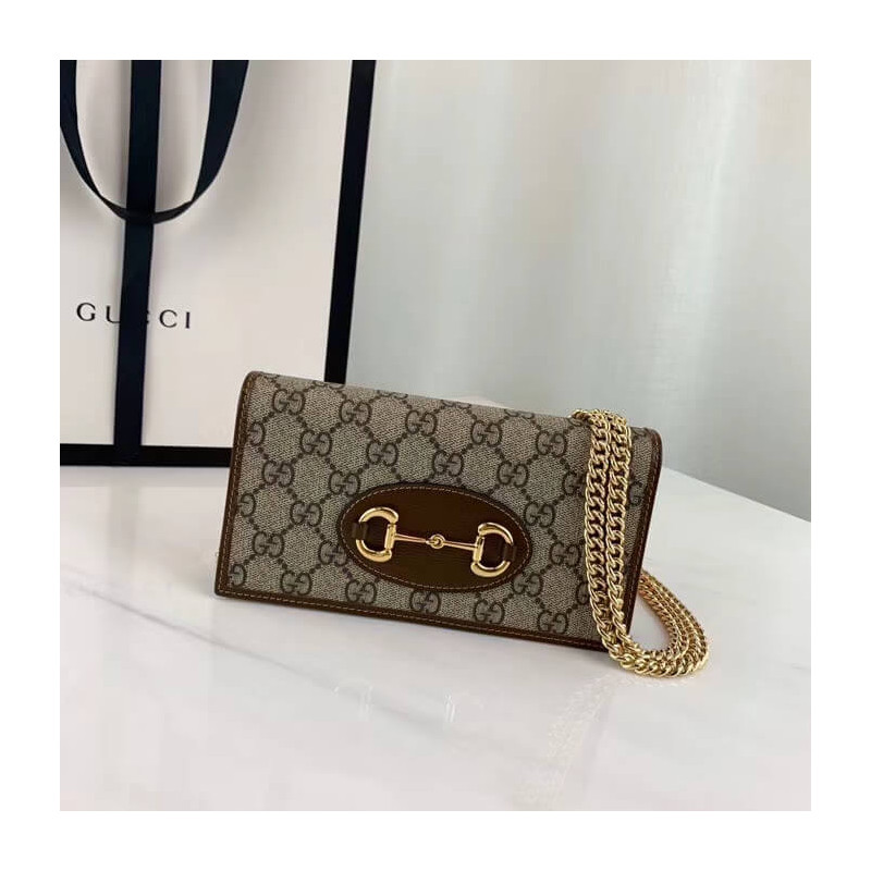 Wholesale Luxury Gucci 1955 Horsebit Wallet With Chain 621892 - Image 2