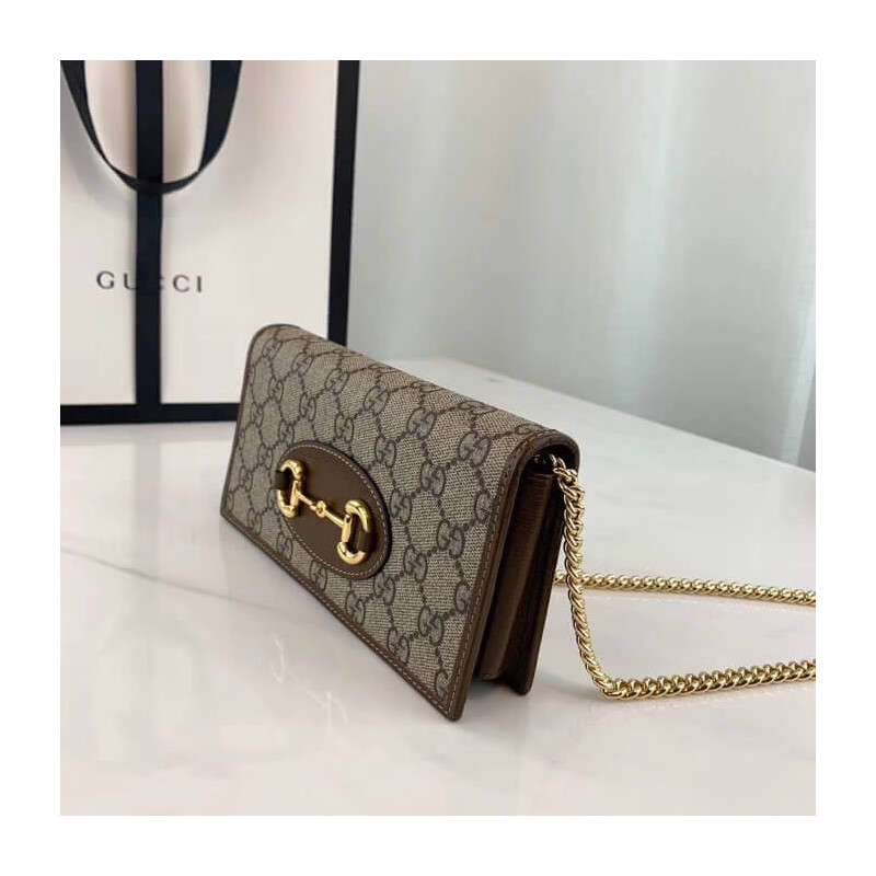 Wholesale Luxury Gucci 1955 Horsebit Wallet With Chain 621892 - Image 4