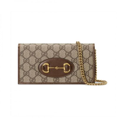 Wholesale Luxury Gucci 1955 Horsebit Wallet With Chain 621892