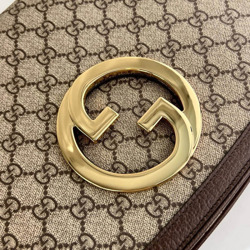 Wholesale Luxury Gucci Blondie Medium Shoulder Bag With Round Interlocking G 699210 - Image 13