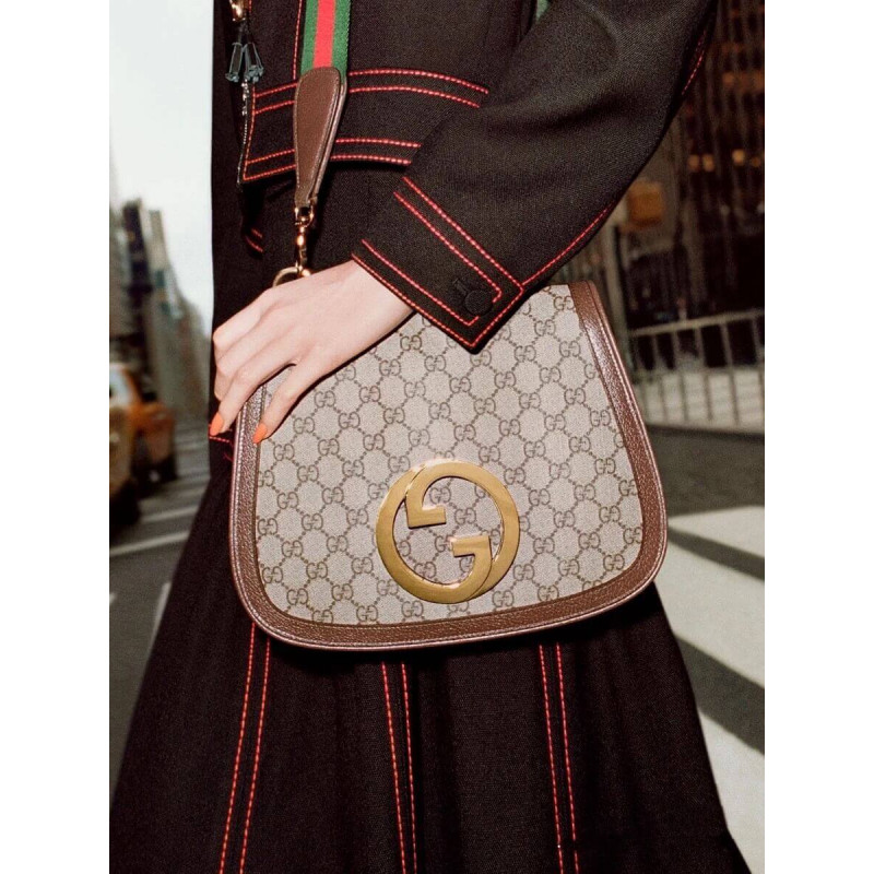 Wholesale Luxury Gucci Blondie Medium Shoulder Bag With Round Interlocking G 699210 - Image 5