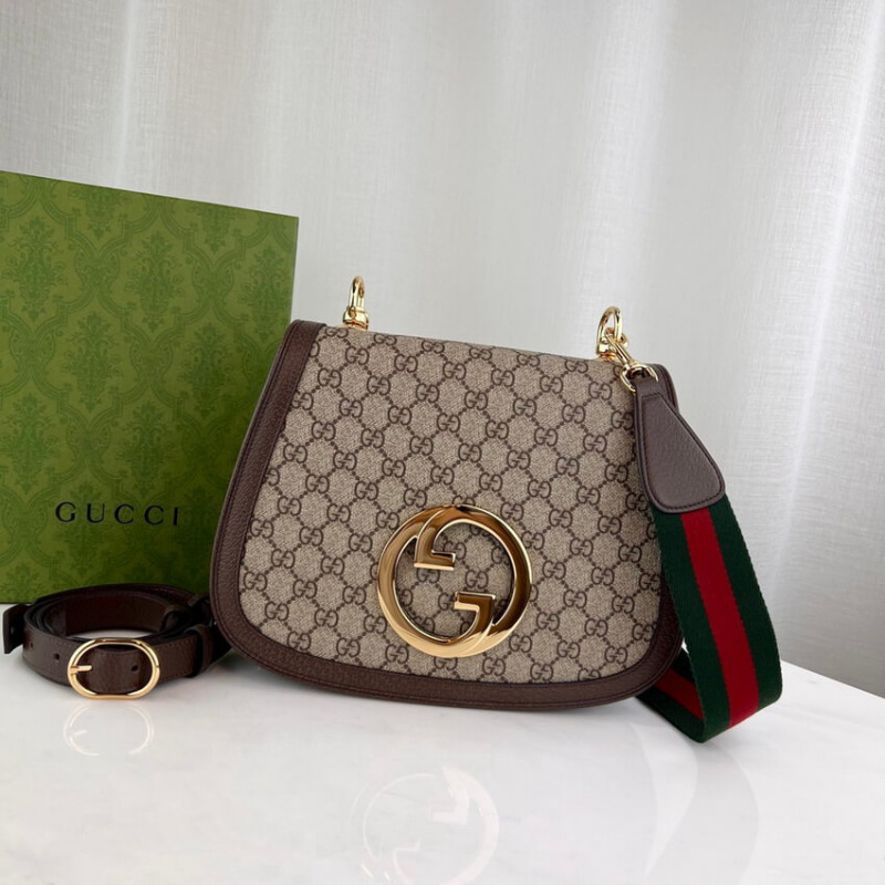 Wholesale Luxury Gucci Blondie Medium Shoulder Bag With Round Interlocking G 699210 - Image 8