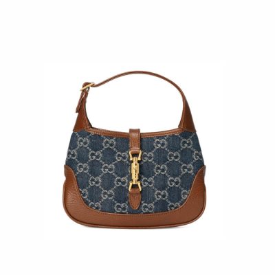 Wholesale Luxury Gucci Denim Jackie 1961 Mini Shoulder Bag 637092