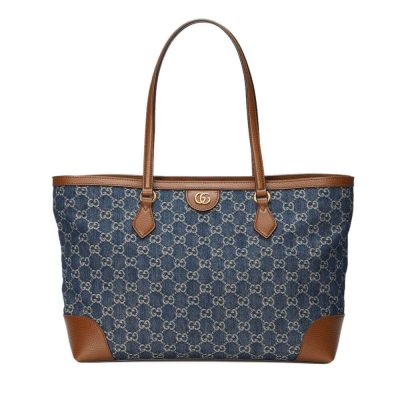 Wholesale Luxury Gucci Denim Ophidia Gg Medium Tote 631685