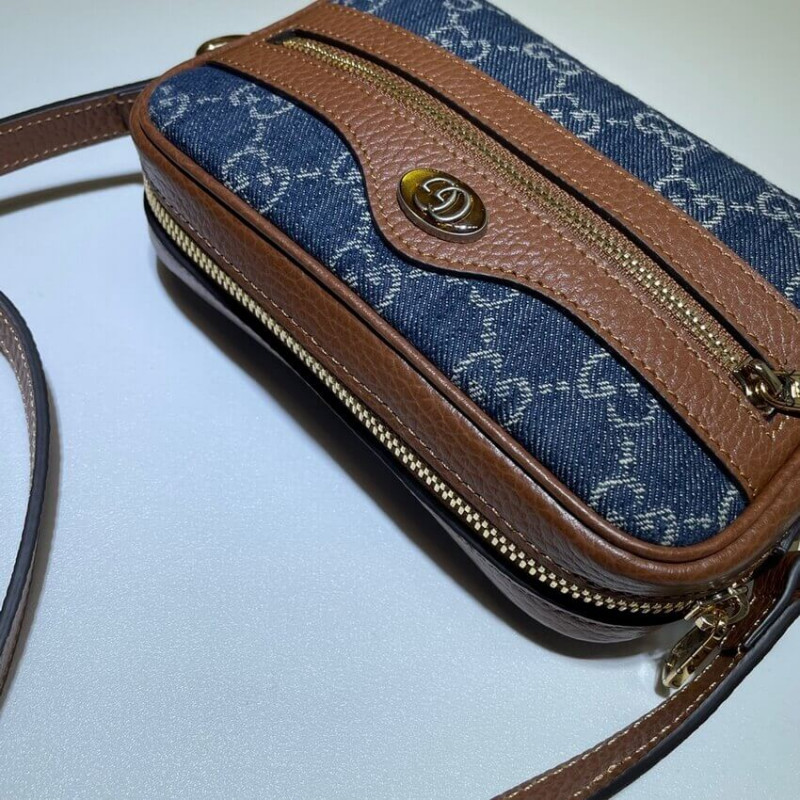 Wholesale Luxury Gucci Denim Ophidia Gg Mini Bag 517350 - Image 9