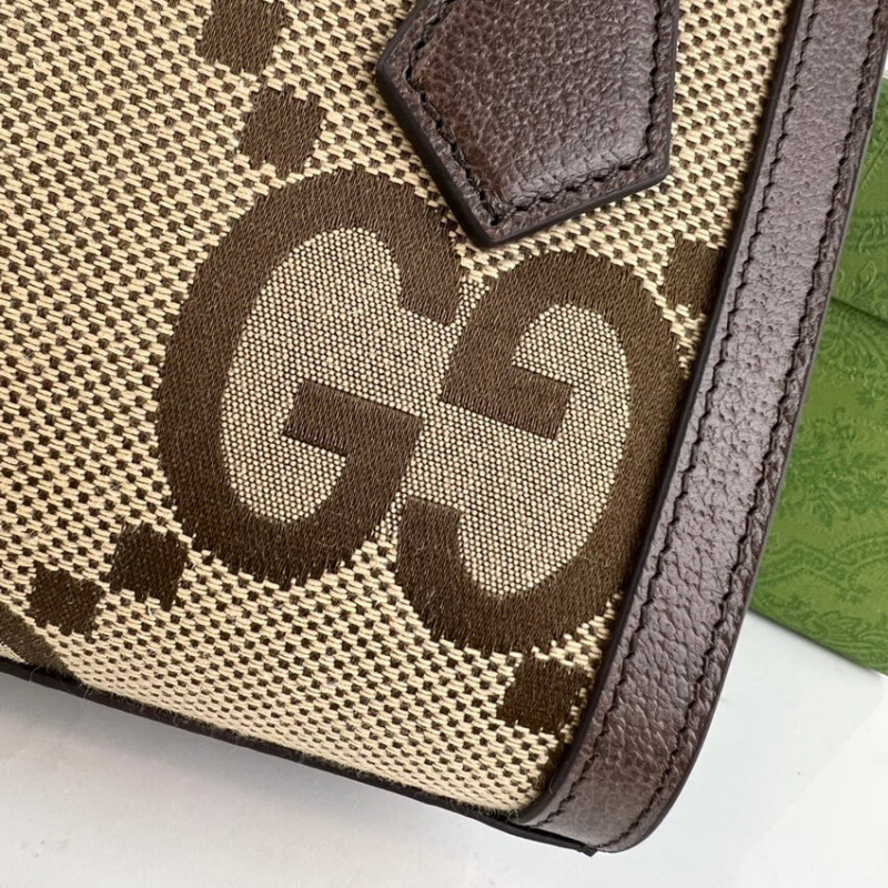 Wholesale Luxury Gucci Diana Jumbo Gg Mini Tote Bag 655661 Brown - Image 9