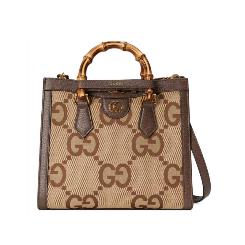 Wholesale Luxury Gucci Diana Jumbo Gg Small Tote Bag 660195 Brown