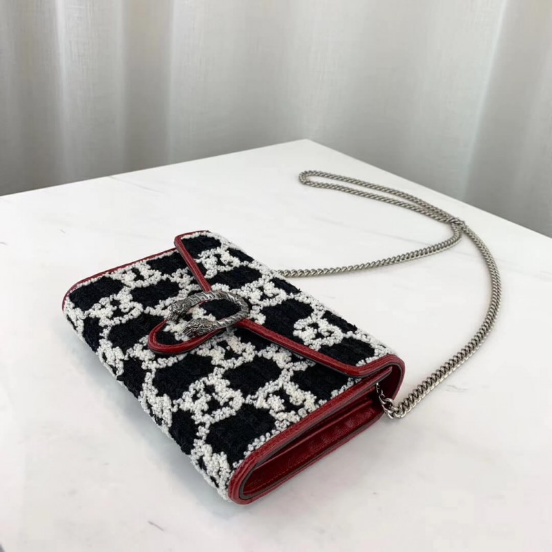 Wholesale Luxury Gucci Dionysus Gg Tweed Mini Bag 401231 - Image 4
