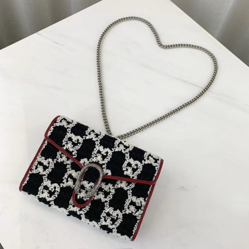 Wholesale Luxury Gucci Dionysus Gg Tweed Mini Bag 401231 - Image 5