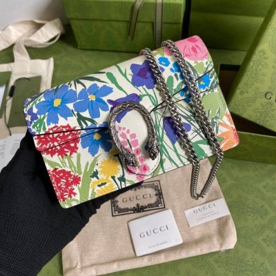 Wholesale Luxury Gucci Dionysus Ken Scott Print Super Mini Bag 476432 Ivory