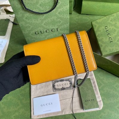 Alternative view of Wholesale Luxury Gucci Dionysus Super Mini Bag 476432 Orange White Leather