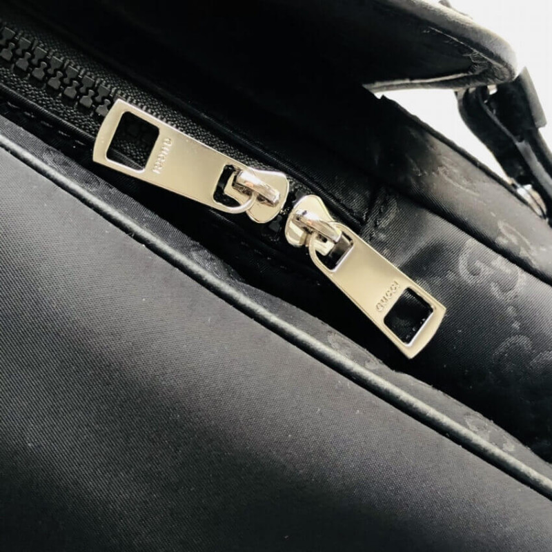 Wholesale Luxury Gucci Gg Guccissima Black Medium Nylon Messenger Bag 510334 - Image 10